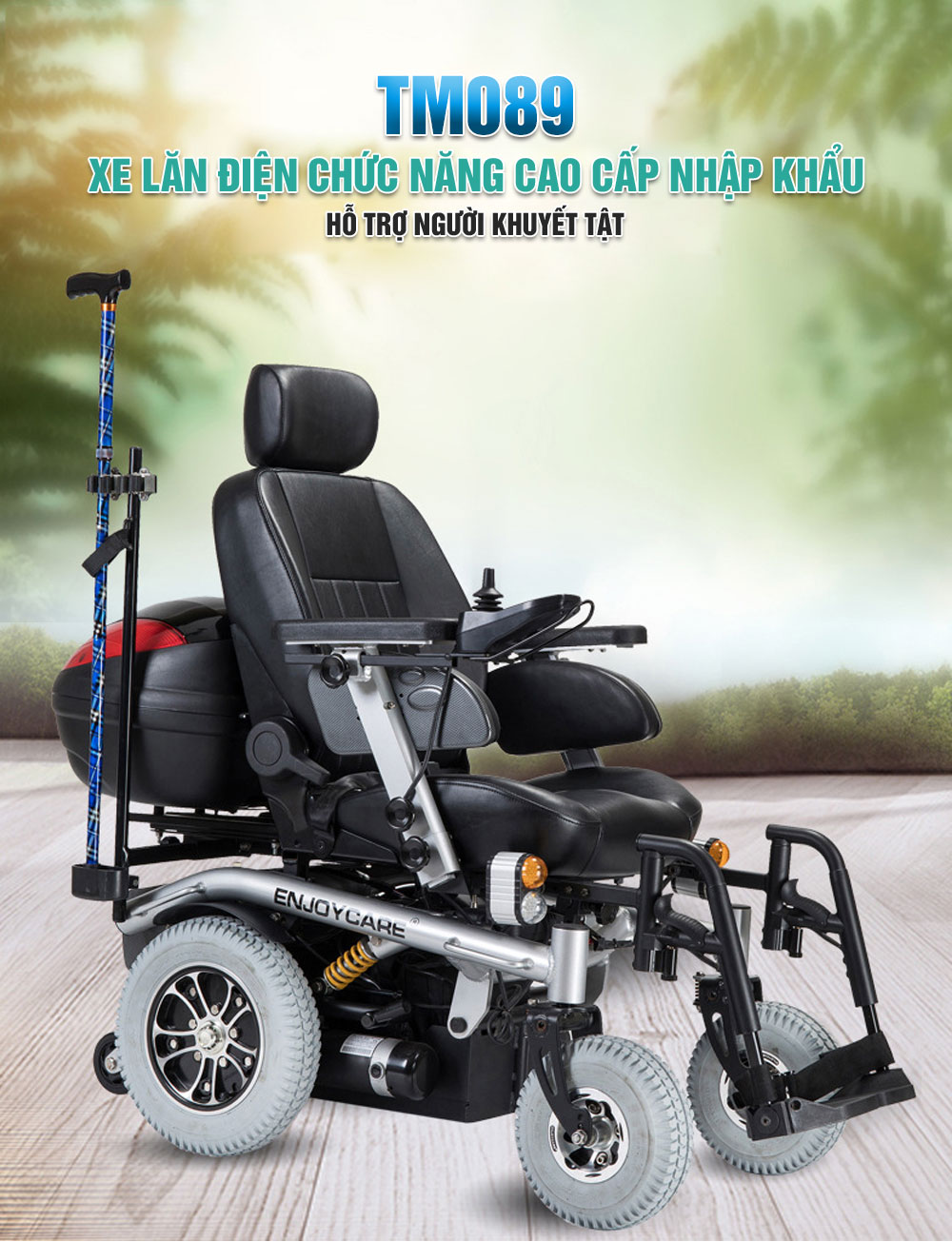 Xe lăn điện hỗ trợ chức năng cho người khuyết tật nhập khẩu cao cấp TM089
